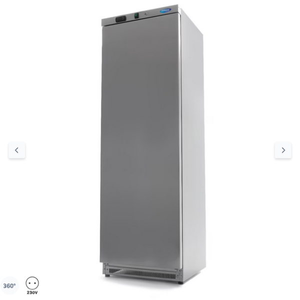  Ψυγείο - 400L - 4 ρυθμιζόμενα ράφια - ανοξείδωτος χάλυβας